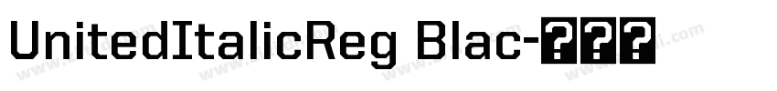 UnitedItalicReg Blac字体转换